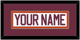 Virginia Tech Hockey Nameplate - Home White - Single Mat 2