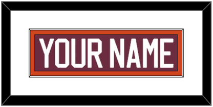 Virginia Tech Hockey Nameplate - Road Maroon - Essential Tier 1