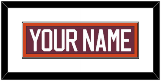 Virginia Tech Hockey Nameplate - Road Maroon - Essential Tier 1