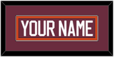 Virginia Tech Hockey Nameplate - Road Maroon - Single Mat 2