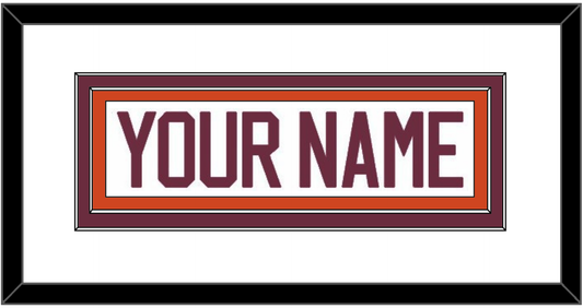 Virginia Tech Hockey Nameplate - Home White - Signature Tier 1