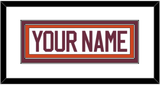 Virginia Tech Hockey Nameplate - Home White - Triple Mat 1