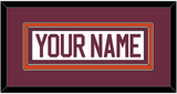 Virginia Tech Hockey Nameplate - Home White - Double Mat 2