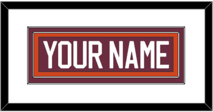Virginia Tech Hockey Nameplate - Road Maroon - Signature Tier 1