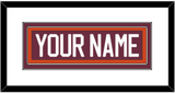 Virginia Tech Hockey Nameplate - Road Maroon - Double Mat 1