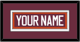 Virginia Tech Hockey Nameplate - Road Maroon - Double Mat 2