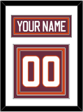 Virginia Tech Hockey Nameplate & Number (Back) - Road Maroon - Triple Mat 1
