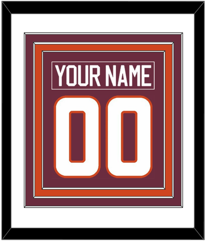 Virginia Tech Name & Full-Size Number - Combined