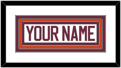 Virginia Tech Hockey Nameplate - Road Maroon - Premier Tier 1