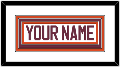 Virginia Tech Hockey Nameplate - Road Maroon - Premier Tier 2