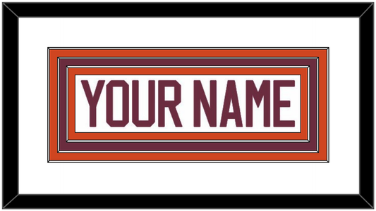 Virginia Tech Hockey Nameplate - Road Maroon - Premier Tier 2