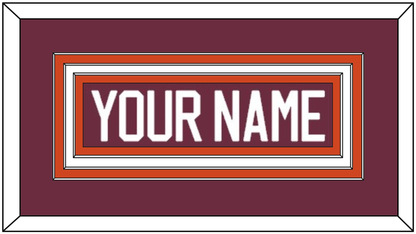 Virginia Tech Hockey Nameplate - Home White - Premier Tier 1