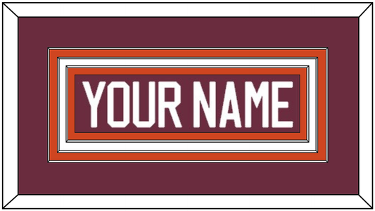 Virginia Tech Hockey Nameplate - Home White - Premier Tier 1