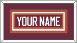 Virginia Tech Hockey Nameplate - Home White - Triple Mat 1