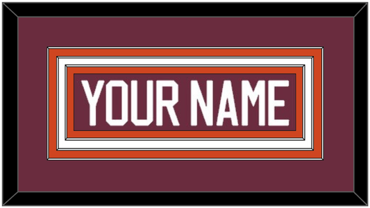Virginia Tech Hockey Nameplate - Home White - Premier Tier 1