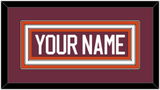 Virginia Tech Hockey Nameplate - Home White - Triple Mat 1