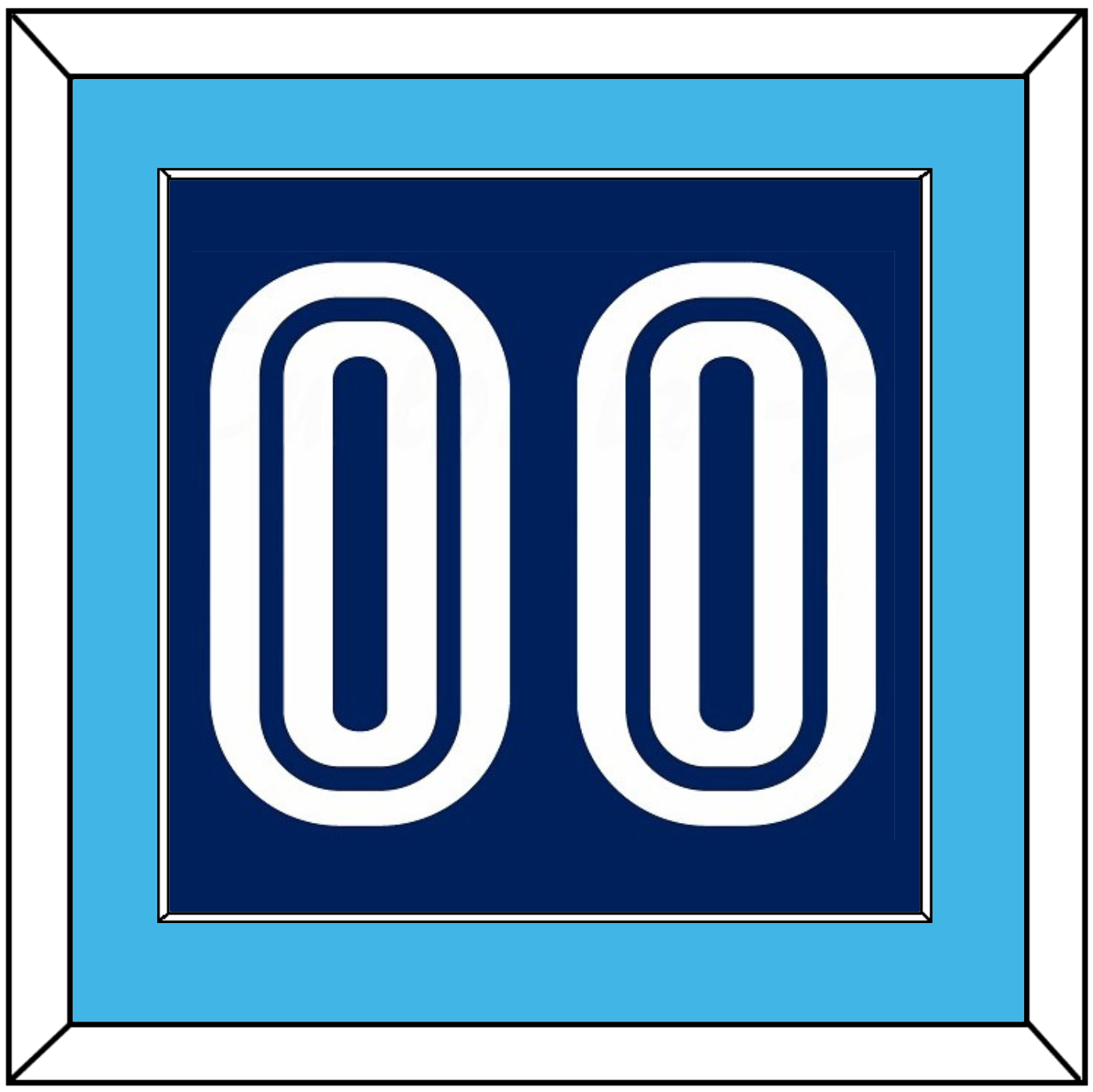 Villanova Basketball Number - Road Blue (2005-2007) - Essential Tier 2