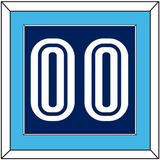 Villanova Basketball Number - Road Blue (2005-2007) - Single Mat 2