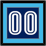 Villanova Basketball Number - Road Blue (2005-2007) - Single Mat 2