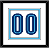 Villanova Basketball Number - Home White (2005-2007) - Double Mat 2