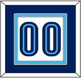 Villanova Basketball Number - Home White (2005-2007) - Double Mat 3
