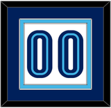 Villanova Basketball Number - Home White (2005-2007) - Double Mat 3