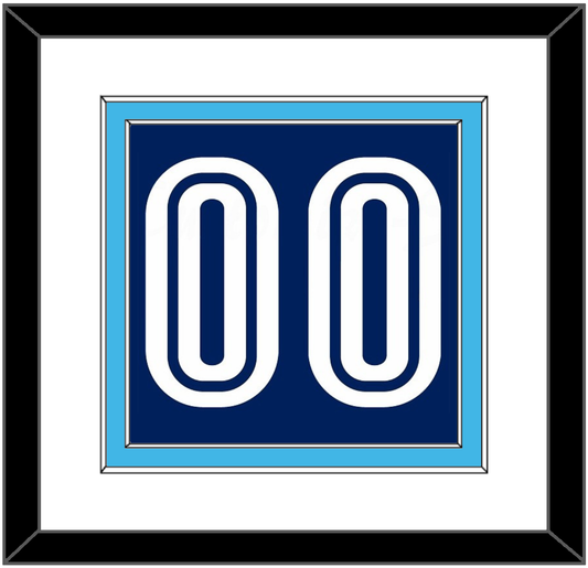 Villanova Basketball Number - Road Blue (2005-2007) - Signature Tier 1