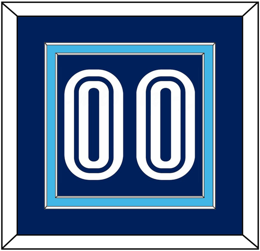 Villanova Basketball Number - Road Blue (2005-2007) - Signature Tier 1