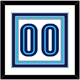 Villanova Basketball Number - Home White (2005-2007) - Triple Mat 1