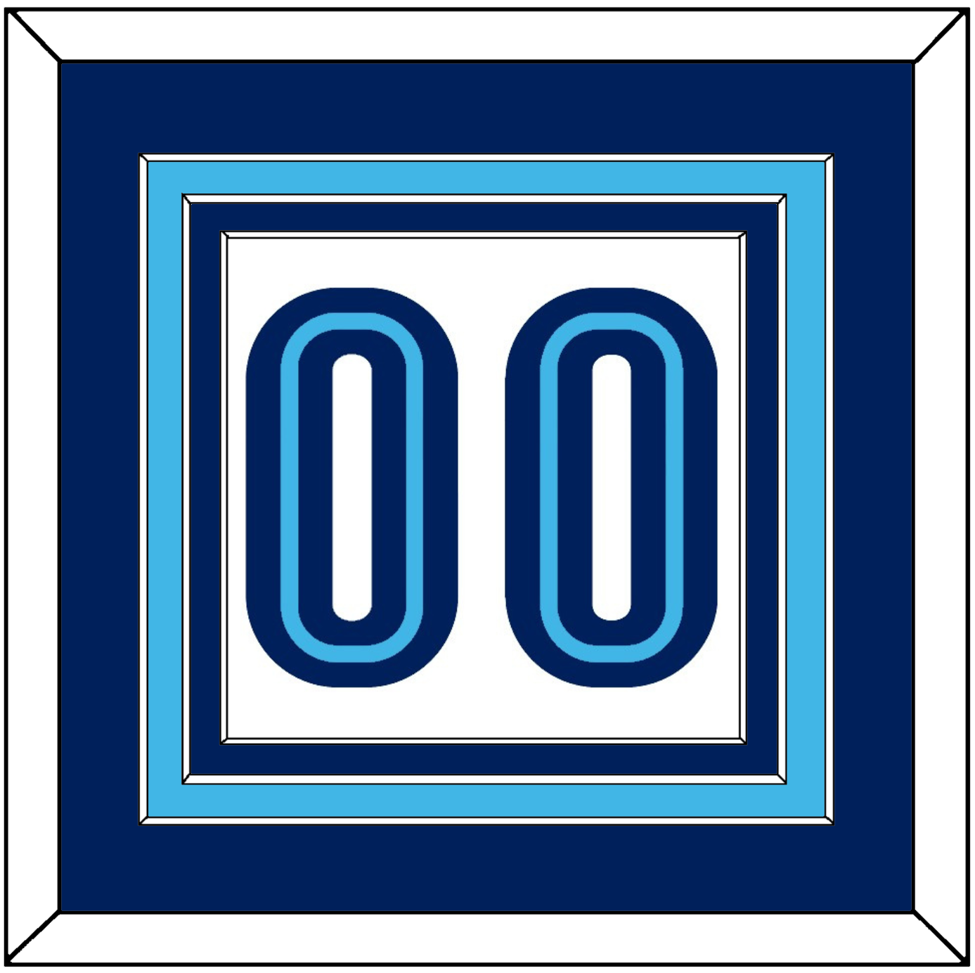 Villanova Basketball Number - Home White (2005-2007) - Premier Tier 2