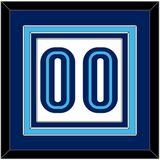 Villanova Basketball Number - Home White (2005-2007) - Triple Mat 2