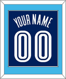 Villanova Basketball Name & Number - Road Blue (2005-2007) - Single Mat 2