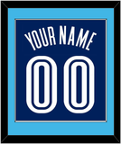 Villanova Basketball Name & Number - Road Blue (2005-2007) - Single Mat 2