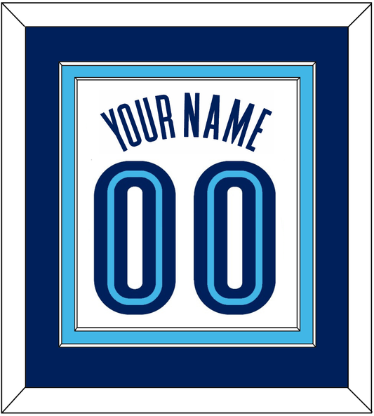 Villanova Basketball Name & Number - Home White (2005-2007) - Signature Tier 3