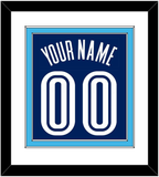 Villanova Basketball Name & Number - Road Blue (2005-2007) - Double Mat 1