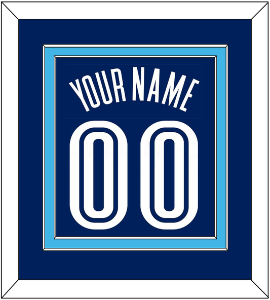 Villanova Basketball Name & Number - Road Blue (2005-2007) - Signature Tier 2