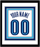 Villanova Basketball Name & Number - Home White (2005-2007) - Triple Mat 1