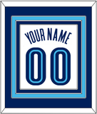 Villanova Basketball Name & Number - Home White (2005-2007) - Triple Mat 2