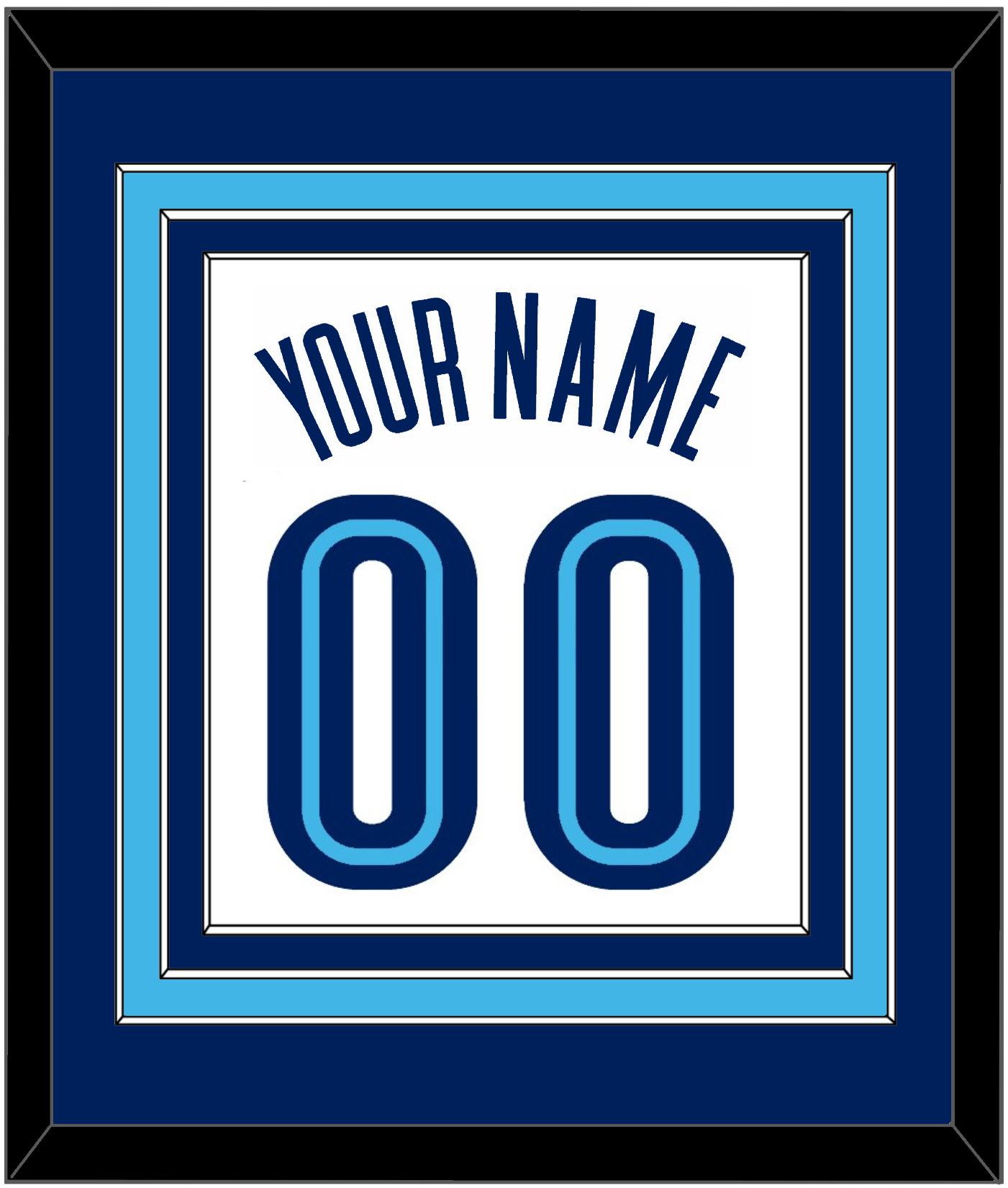 Villanova Basketball Name & Number - Home White (2005-2007) - Premier Tier 2