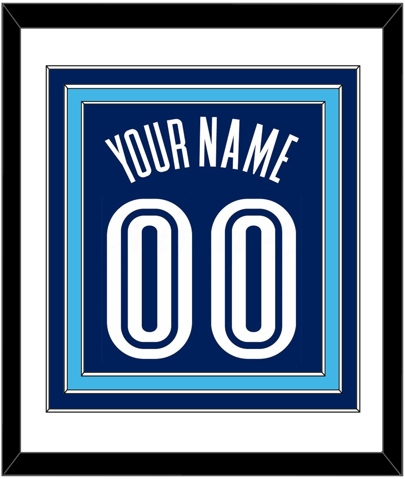 Villanova Basketball Name & Number - Road Blue (2005-2007) - Premier Tier 1
