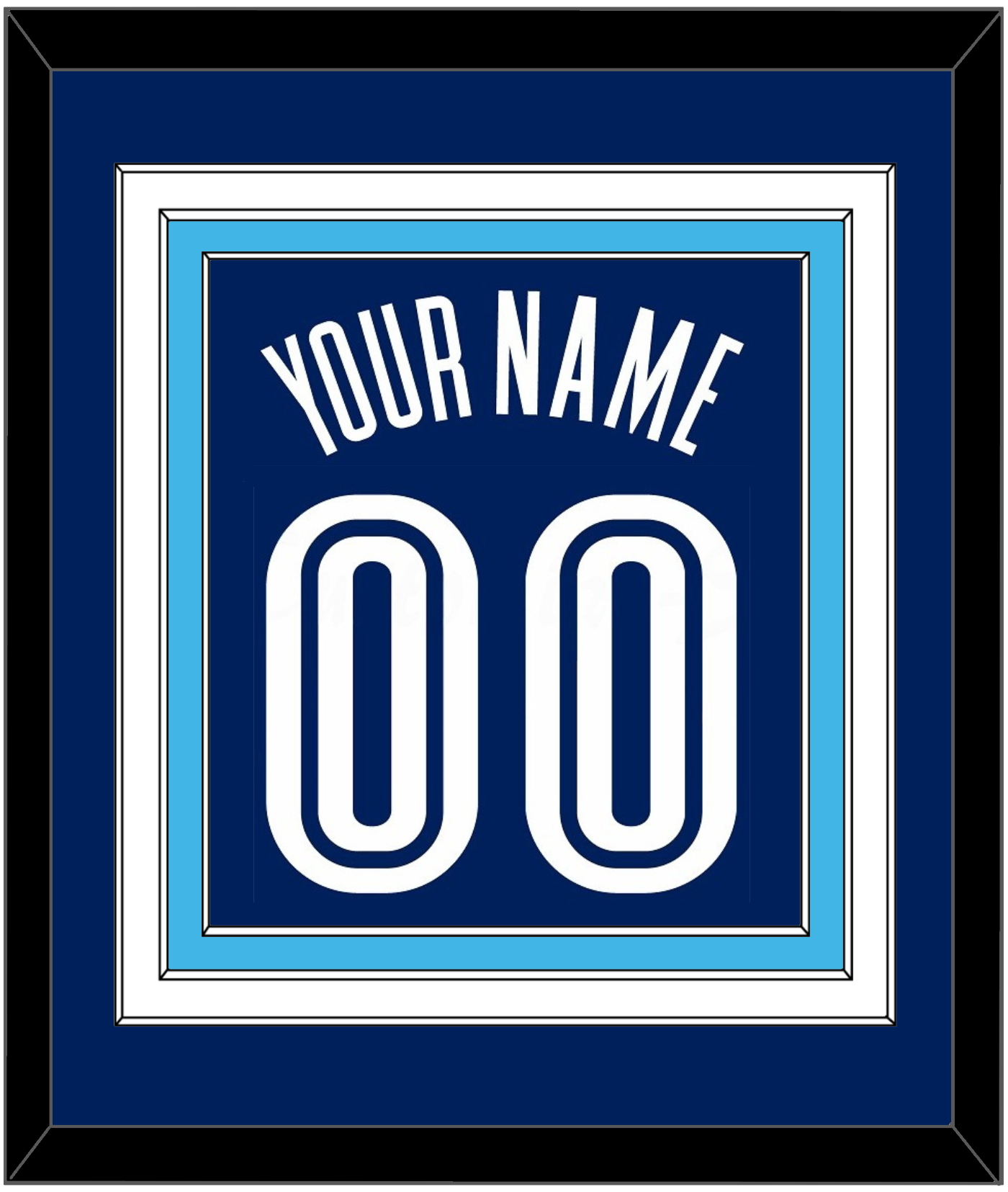 Villanova Basketball Name & Number - Road Blue (2005-2007) - Premier Tier 2