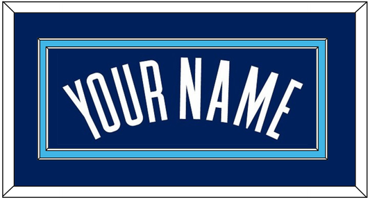 Villanova Basketball Name - Road Blue (2005-2007) - Signature Tier 2