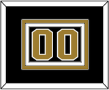 Wake Forest Basketball Number - Road Black (2006-2009) - Triple Mat 2