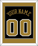 Wake Forest Basketball Name & Number - Road Black (2006-2009) - Single Mat 2