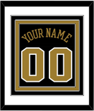Wake Forest Basketball Name & Number - Road Black (2006-2009) - Triple Mat 1