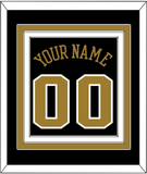 Wake Forest Basketball Name & Number - Road Black (2006-2009) - Triple Mat 2