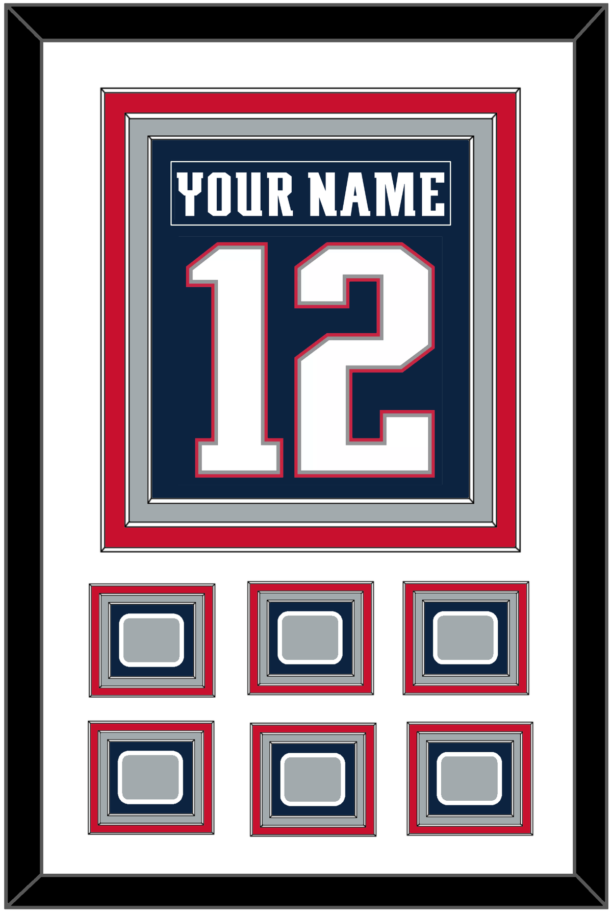 New England Legacy Nameplate & Full-Size Number - Combined
