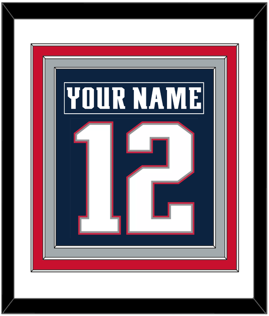 New England Nameplate & Full-Size Number - Combined