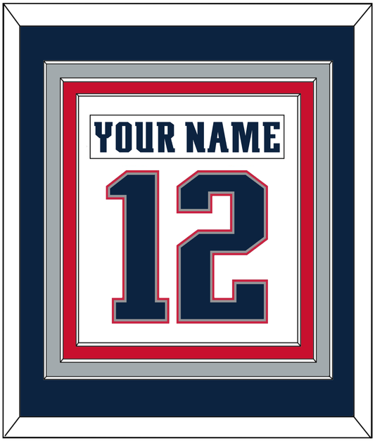 New England Nameplate & Full-Size Number - Combined