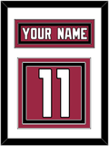 Arizona Nameplate & Number (Back) - Home Red (2015-2022) - Triple Mat 1